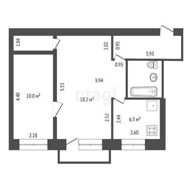 квартира г Липецк р-н Левобережный ул З.Космодемьянской 2 фото 1