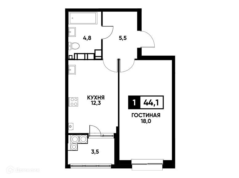 квартира г Ставрополь пр-кт Российский 13/3 городской округ Ставрополь фото 1