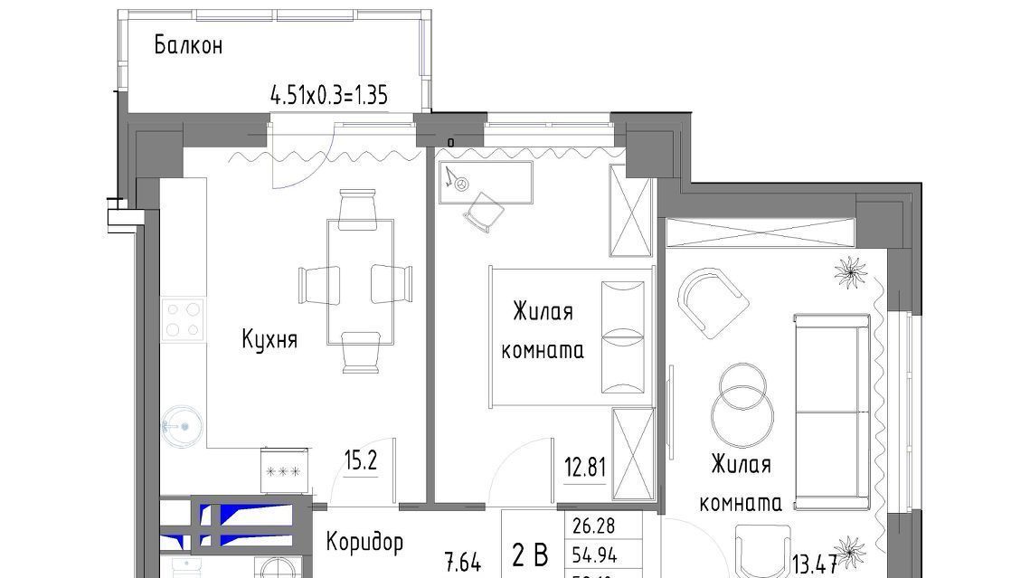 квартира г Ростов-на-Дону р-н Советский пр-кт Стачки 215к/3 фото 1