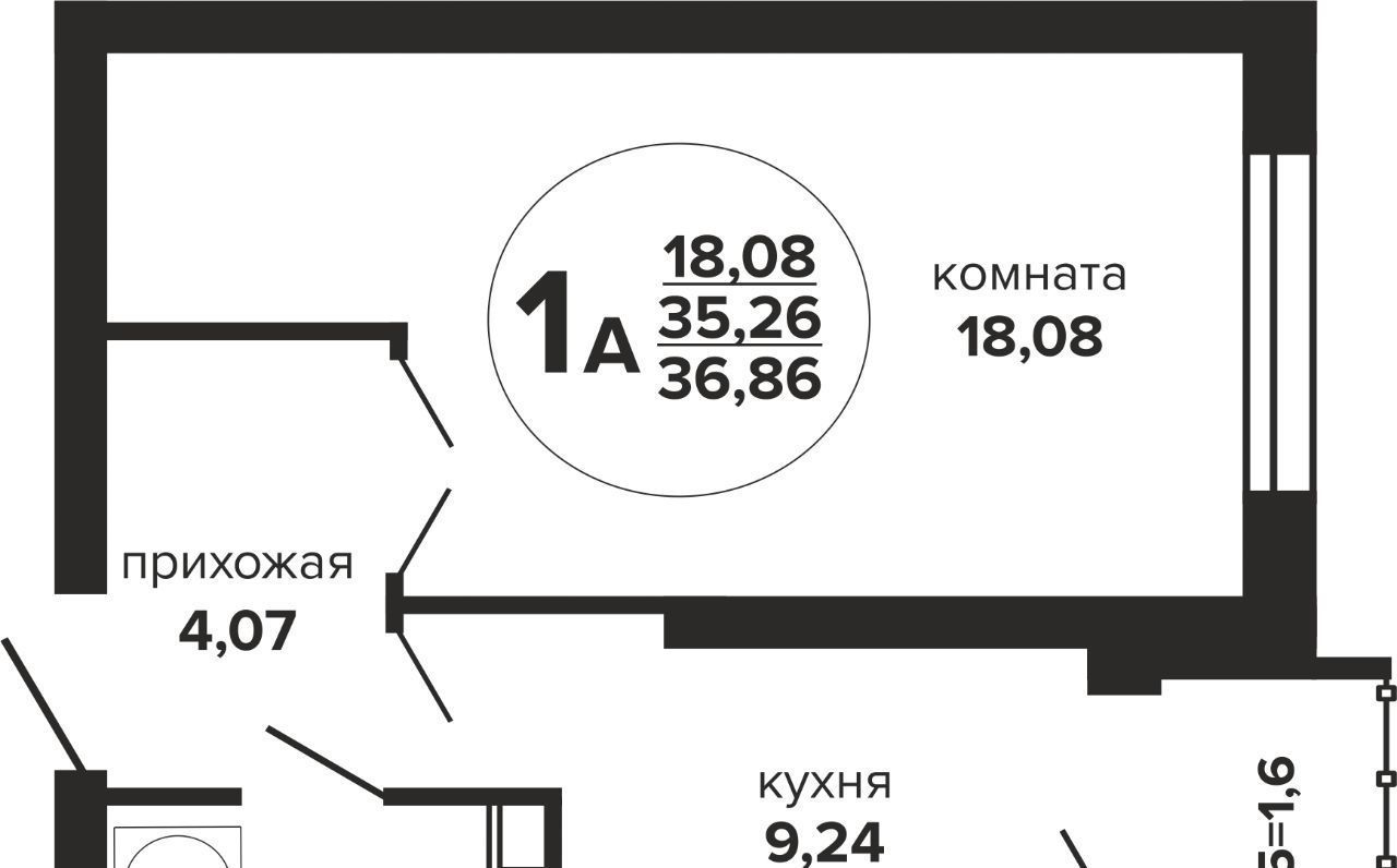 квартира г Краснодар р-н Прикубанский ул Российская 257/7 1 фото 1