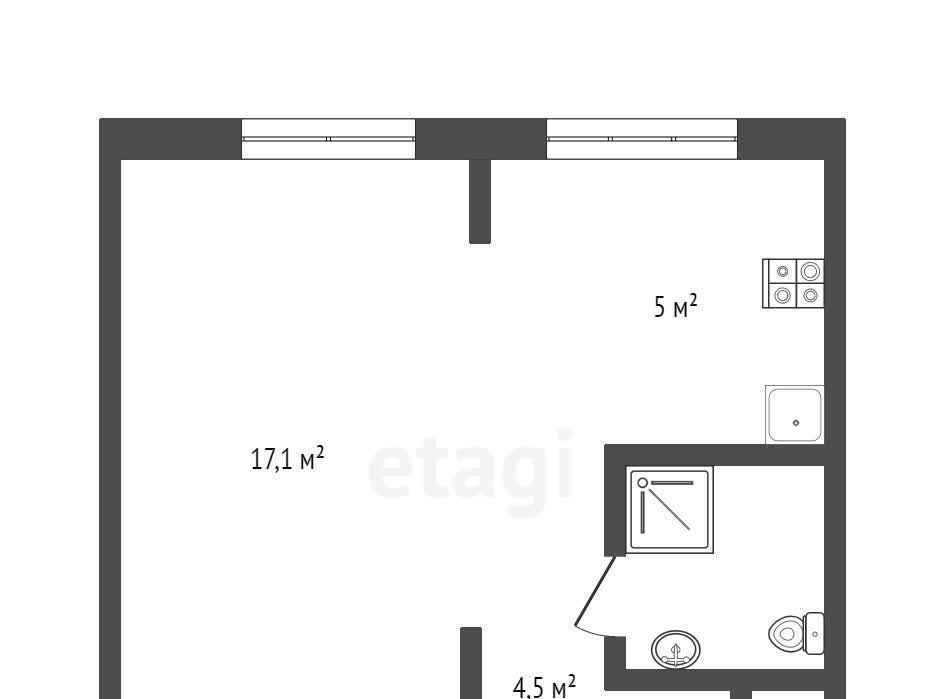 квартира г Омск р-н Центральный ул Омская 114/3 фото 15