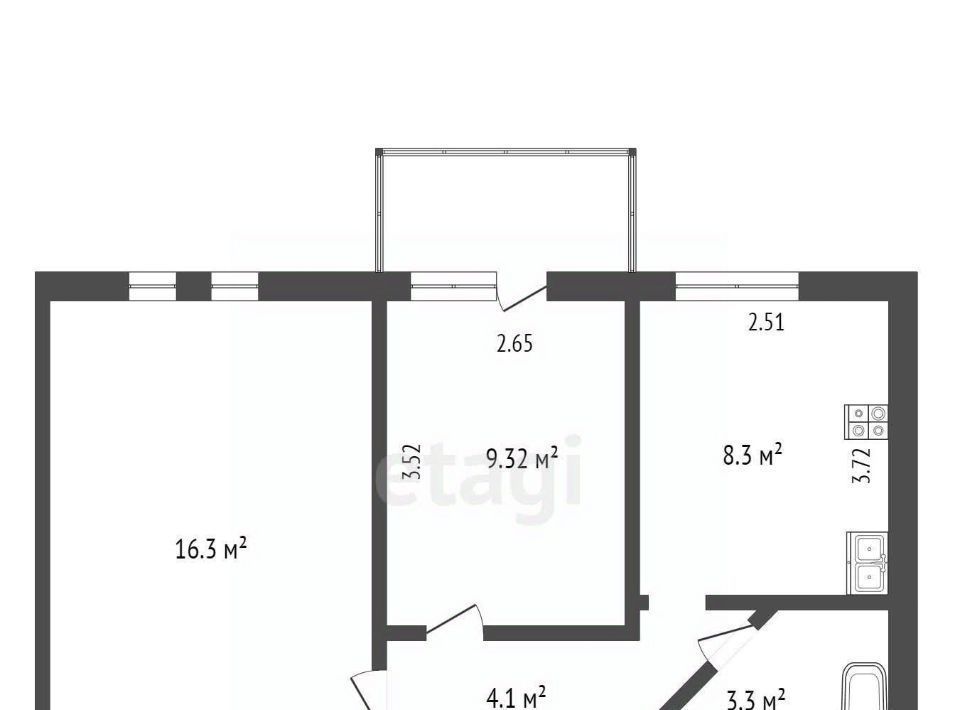 квартира г Омск р-н Кировский ул Комбикормовый завод 3 фото 25