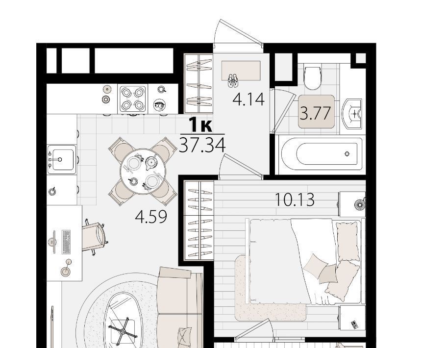 квартира г Краснодар р-н Карасунский ул Сормовская 1/3 фото 1