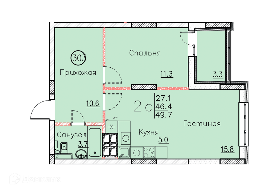 квартира г Энгельс ул Марины Расковой 7г Энгельсский район фото 1