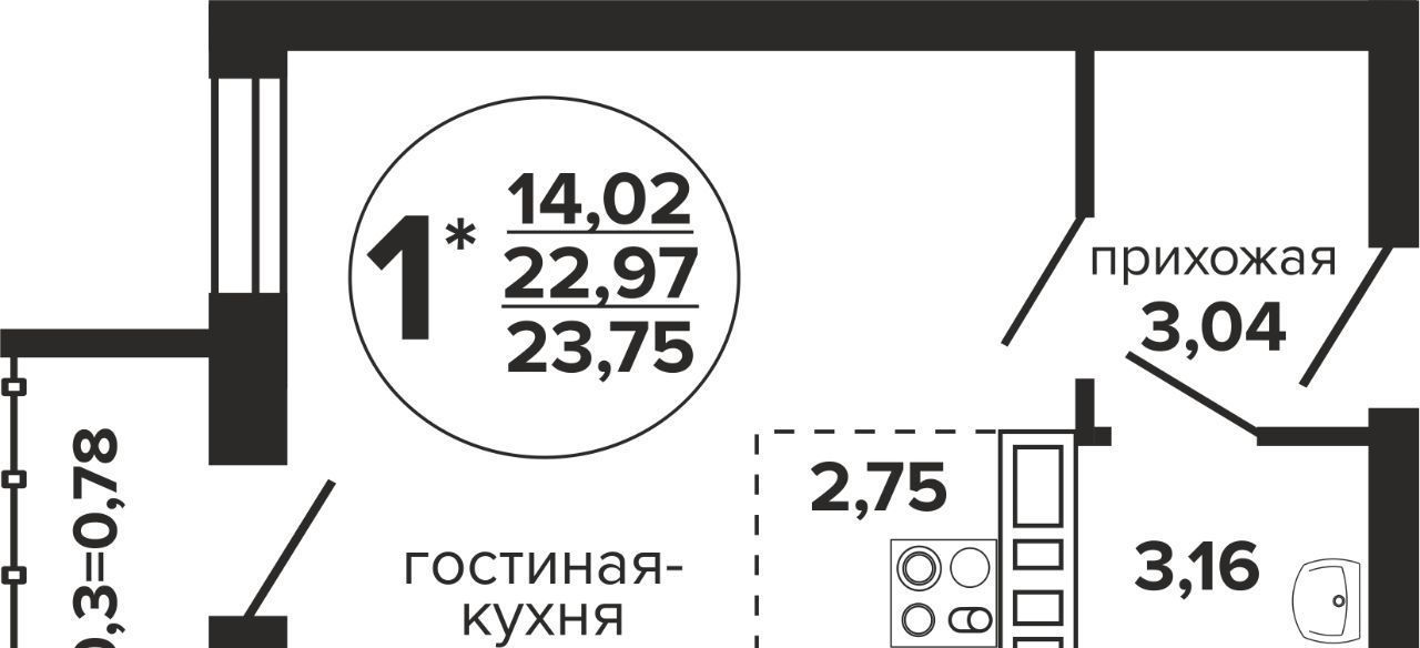 квартира г Краснодар р-н Прикубанский ул Российская 257/7 1 фото 1