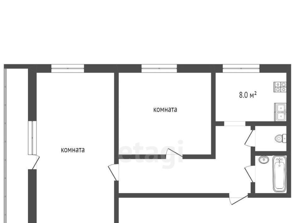 квартира г Воскресенск Новлянский ул Кагана 12 фото 16