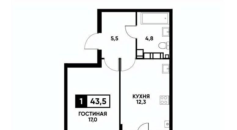 квартира г Ставрополь р-н Промышленный ул Андрея Голуба 16к/2 фото 1