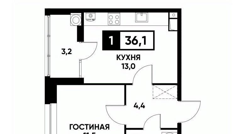 квартира г Ставрополь р-н Промышленный ул Павла Буравцева 46 фото 1