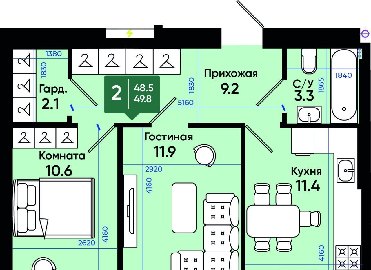 квартира г Батайск ул Олимпийское Кольцо 36к/10 фото 1