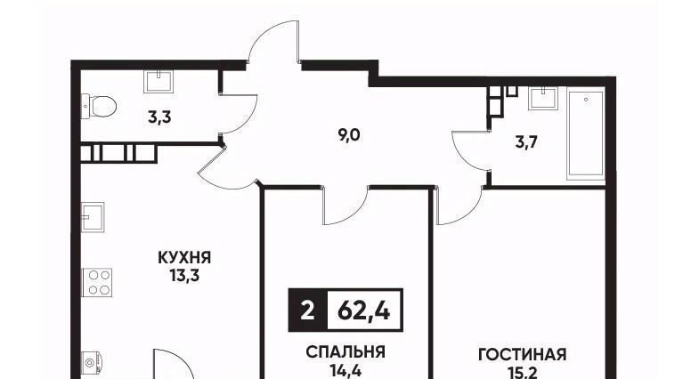 квартира г Ставрополь р-н Промышленный ул Андрея Голуба 16 фото 1