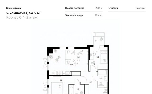 ЖК Зелёный Парк 6/4 направление Ленинградское (северо-запад) ш Пятницкое фото