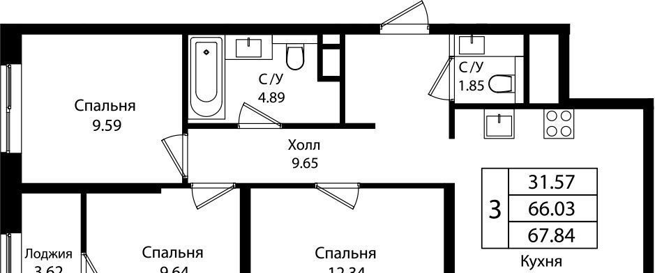 квартира г Краснодар р-н Карасунский ул Сормовская 1/2к 1 фото 1