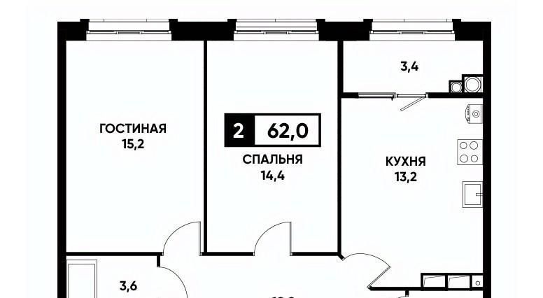 квартира г Ставрополь р-н Промышленный ул Николая Голодникова 7к/1 фото 1