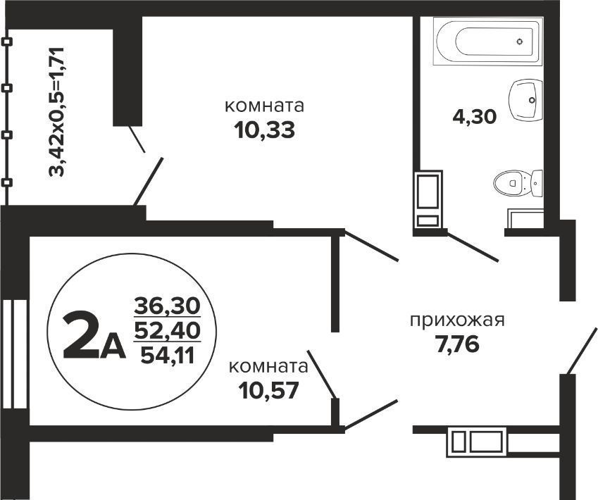 квартира г Краснодар р-н Прикубанский ул Российская 257/7 1 фото 1