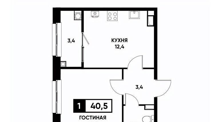 квартира г Ставрополь р-н Промышленный ул Николая Голодникова 7к/1 фото 1