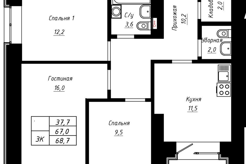 квартира г Барнаул ул Сухэ-Батора 39 муниципальное образование Барнаул фото 1