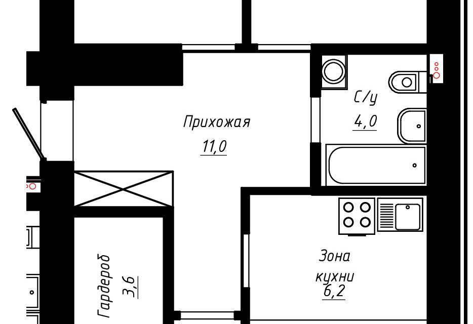 квартира г Барнаул ул Сухэ-Батора 39 муниципальное образование Барнаул фото 1