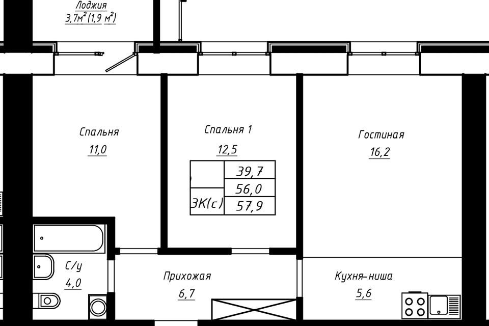 квартира г Барнаул ул Сухэ-Батора 39 муниципальное образование Барнаул фото 1