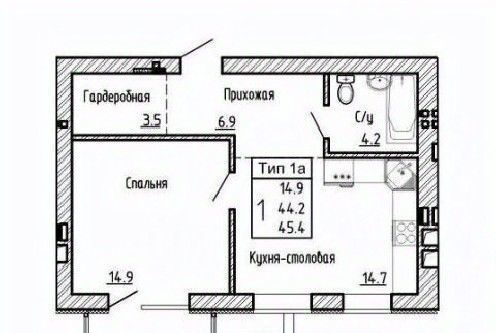 квартира р-н Рамонский с Ямное ул Атамана Белова 1с/2 фото 1