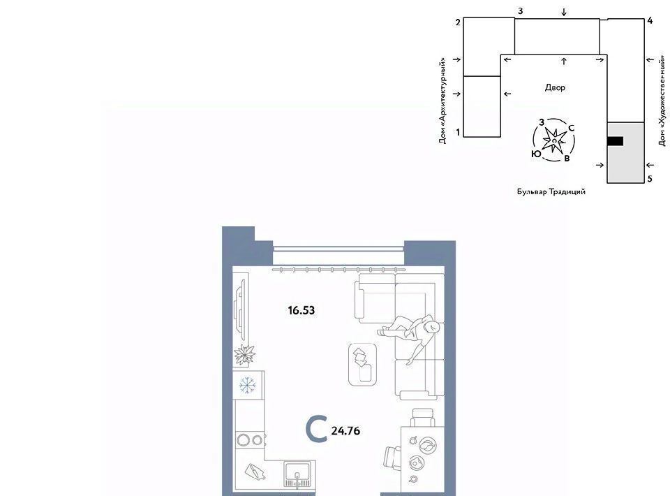 квартира г Тюмень р-н Калининский ул Новоселов 102 фото 1