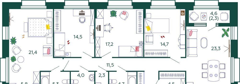 квартира г Москва метро ЗИЛ ЖК Шагал 2-я оч., к 3 фото 1