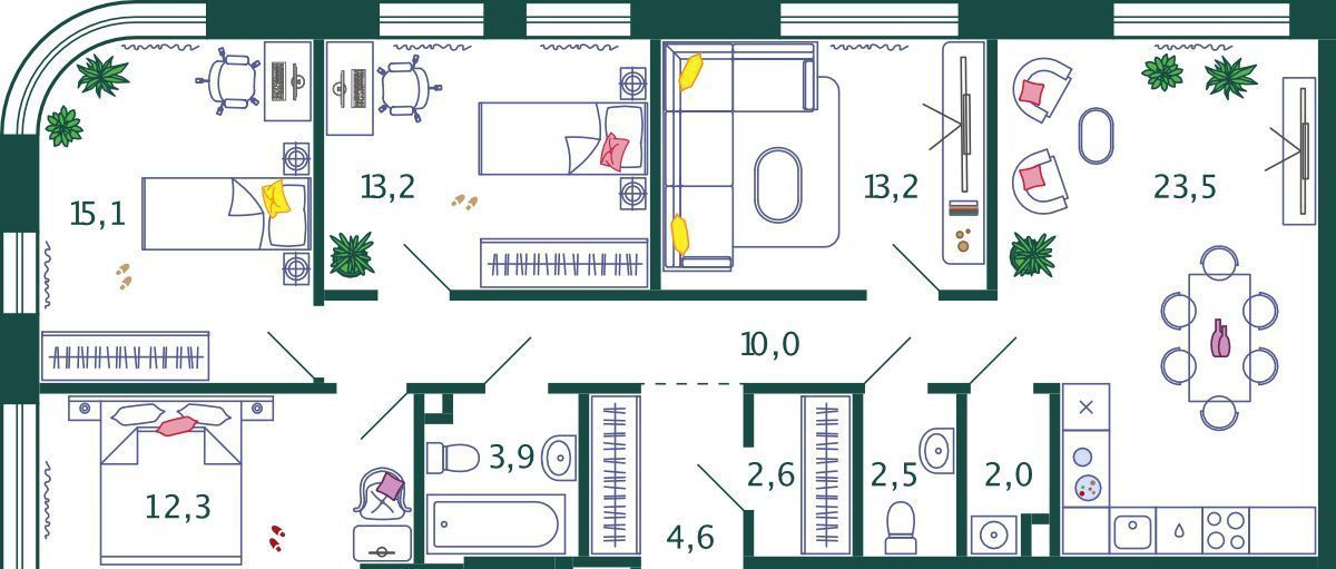 квартира г Москва метро ЗИЛ ЖК Шагал 2-я оч., к 3. 2 фото 1