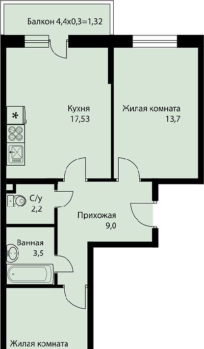 квартира г Краснодар п свх Прогресс п Березовый ЖК Прогресс муниципальное образование фото 1