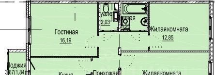 квартира г Нижний Новгород р-н Новый Буревестник Лесной городок Город жилой комплекс фото 2