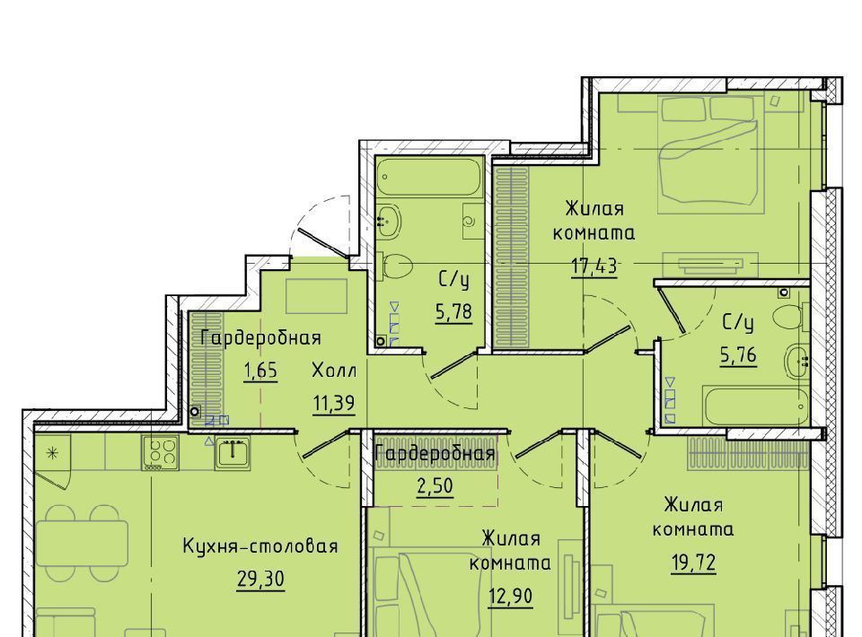 квартира г Екатеринбург Чкаловская ул Машинная 1в/3 фото 1