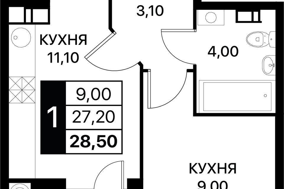 квартира г Ростов-на-Дону городской округ Ростов-на-Дону, жилой комплекс Полёт фото 1