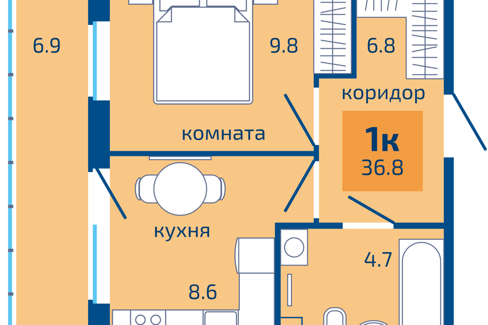 квартира г Пермь ул Целинная 59 городской округ Пермь фото 1