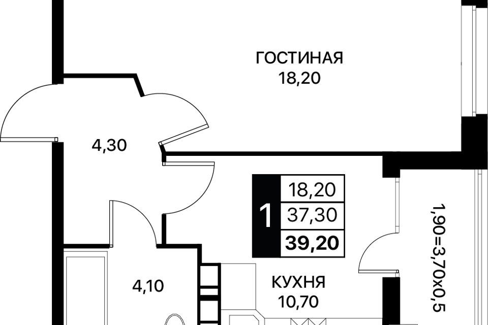 квартира г Ростов-на-Дону городской округ Ростов-на-Дону, жилой комплекс Полёт, 6к 1 фото 1