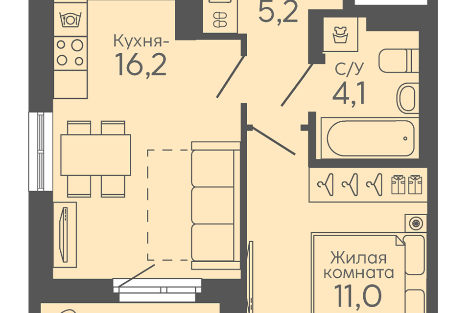 квартира г Екатеринбург б-р Новосинарский 4 Екатеринбург, муниципальное образование фото 1