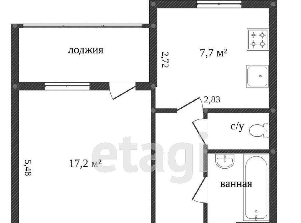 квартира г Новый Уренгой мкр Советский 4/3 фото 4