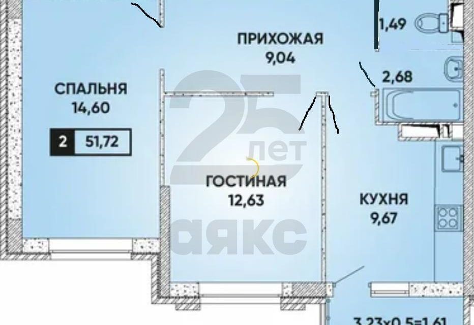 квартира г Краснодар ул им. Григория Булгакова 8к/1 муниципальное образование Краснодар фото 1