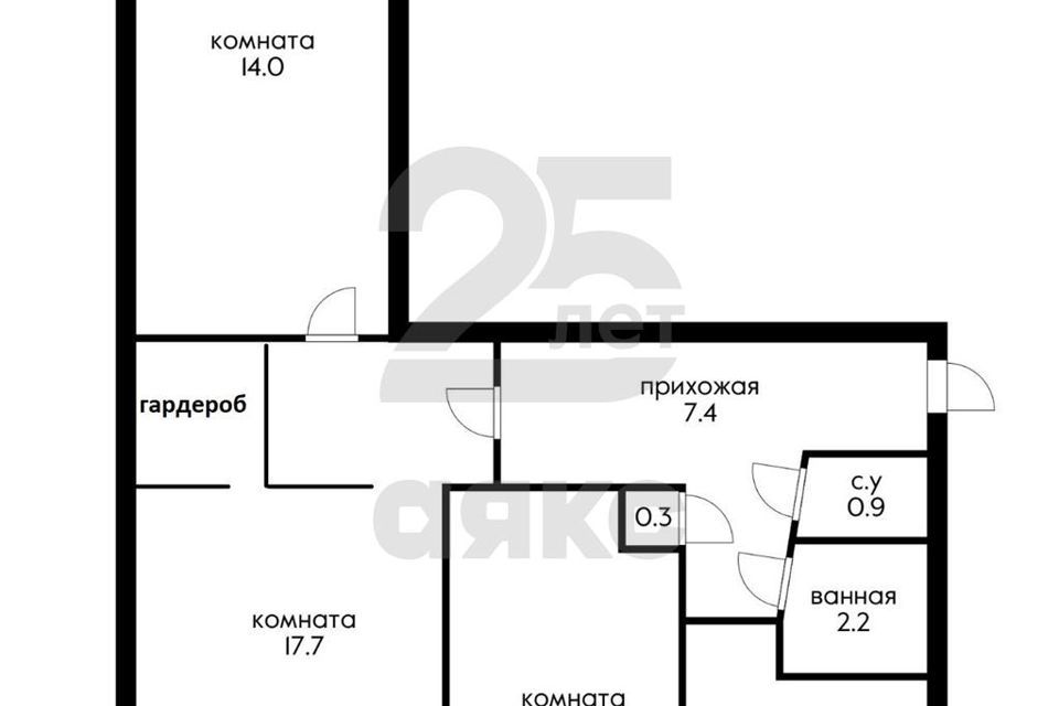 квартира г Краснодар проезд 3-й Онежский 7 муниципальное образование Краснодар фото 3