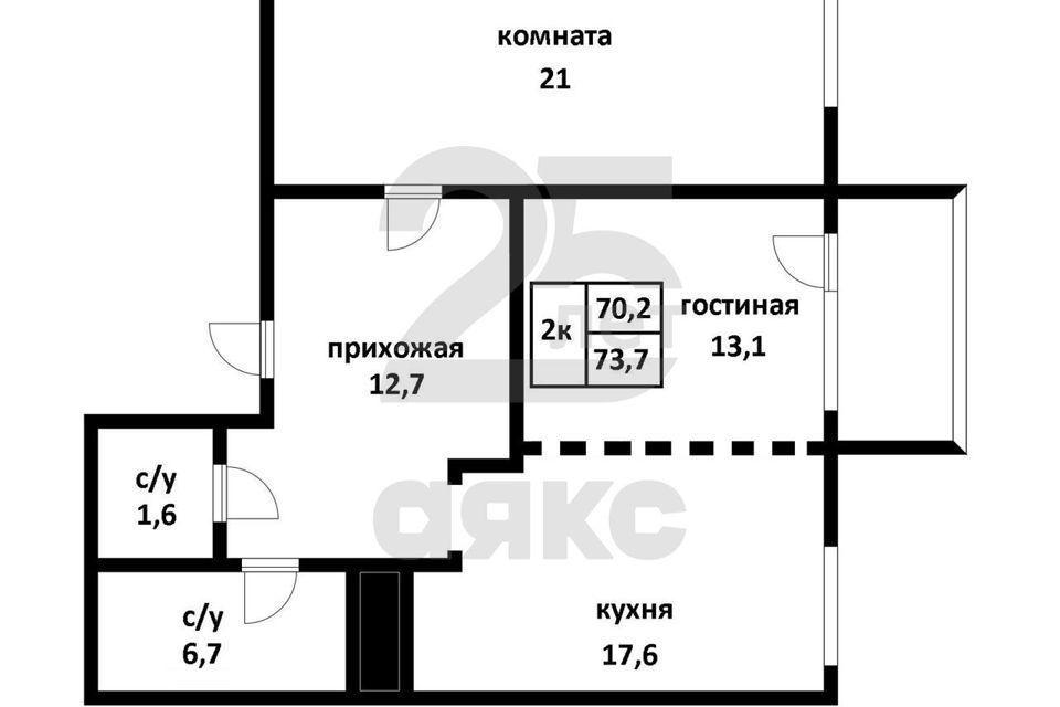 квартира г Краснодар ул Дальняя 39/3 муниципальное образование Краснодар фото 7