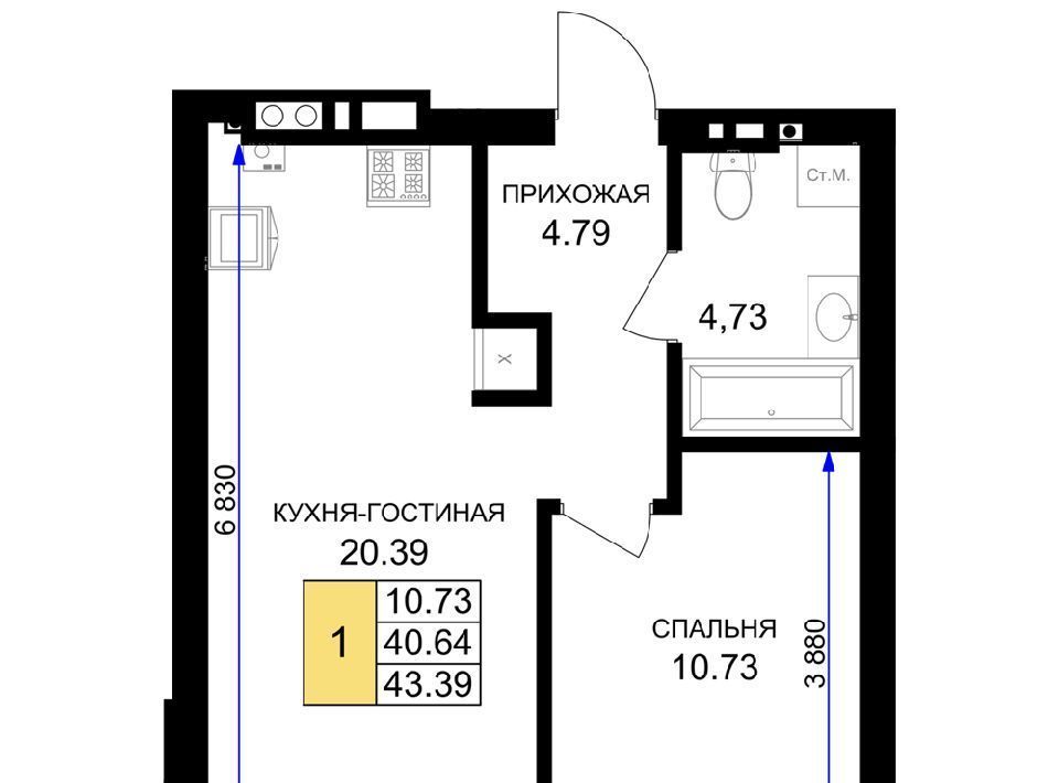 квартира р-н Гурьевский г Гурьевск ЖК «Включи» фото 1