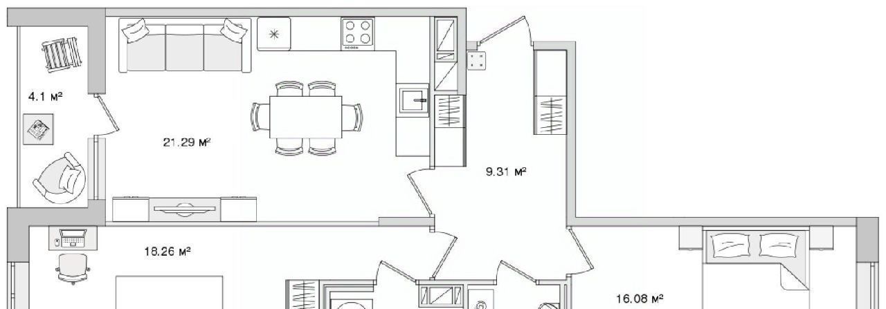 квартира г Санкт-Петербург метро Лесная ул Белоостровская 10к/2 фото 1