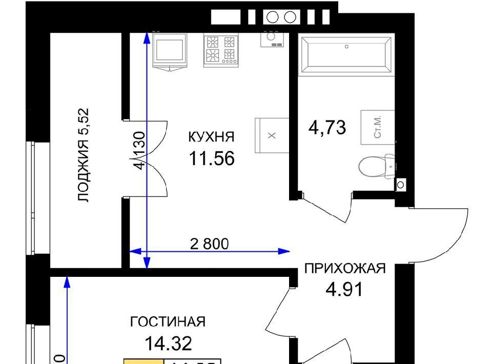 квартира р-н Гурьевский г Гурьевск ЖК «Включи» фото 1