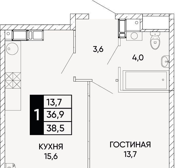 квартира г Ростов-на-Дону р-н Кировский ЖК Левобережье фото 1