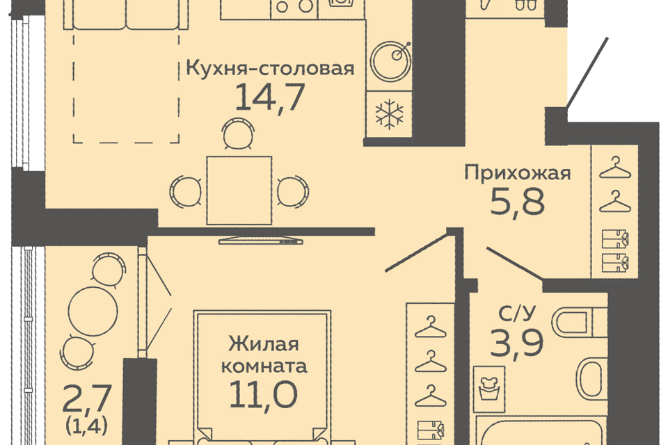 квартира г Екатеринбург ул 8 Марта 204г Екатеринбург, муниципальное образование фото 1