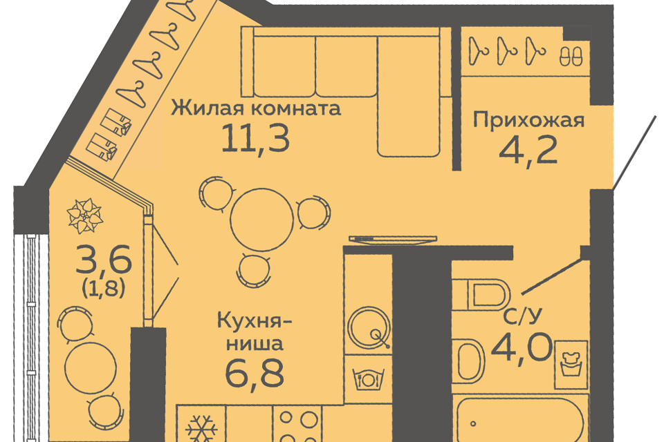 квартира г Екатеринбург ул 8 Марта 204г Екатеринбург, муниципальное образование фото 1