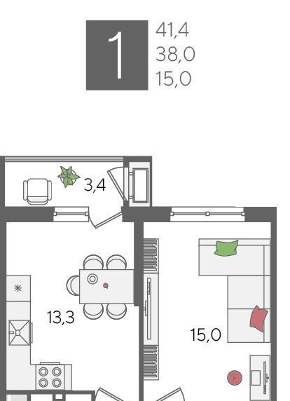 квартира г Краснодар р-н Карасунский ул Новороссийская 102/4 фото 2