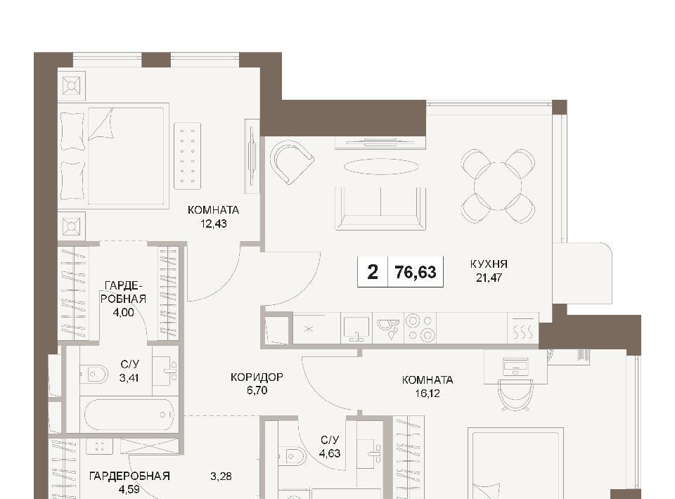 квартира г Москва метро Площадь Гагарина 5-й Донской проезд, вл 21к 6 фото 1