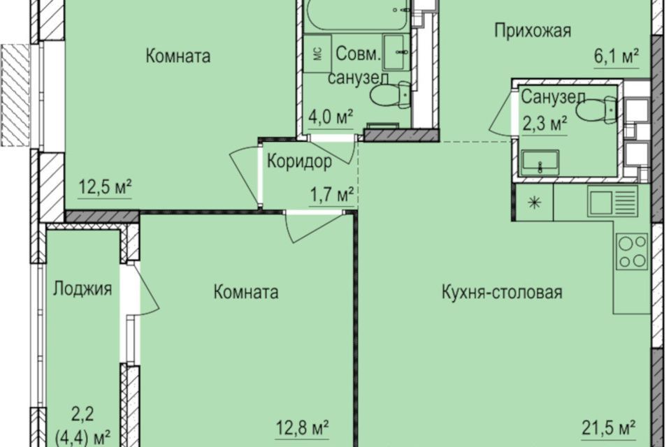 квартира г Ижевск ул 10 лет Октября городской округ Ижевск фото 1