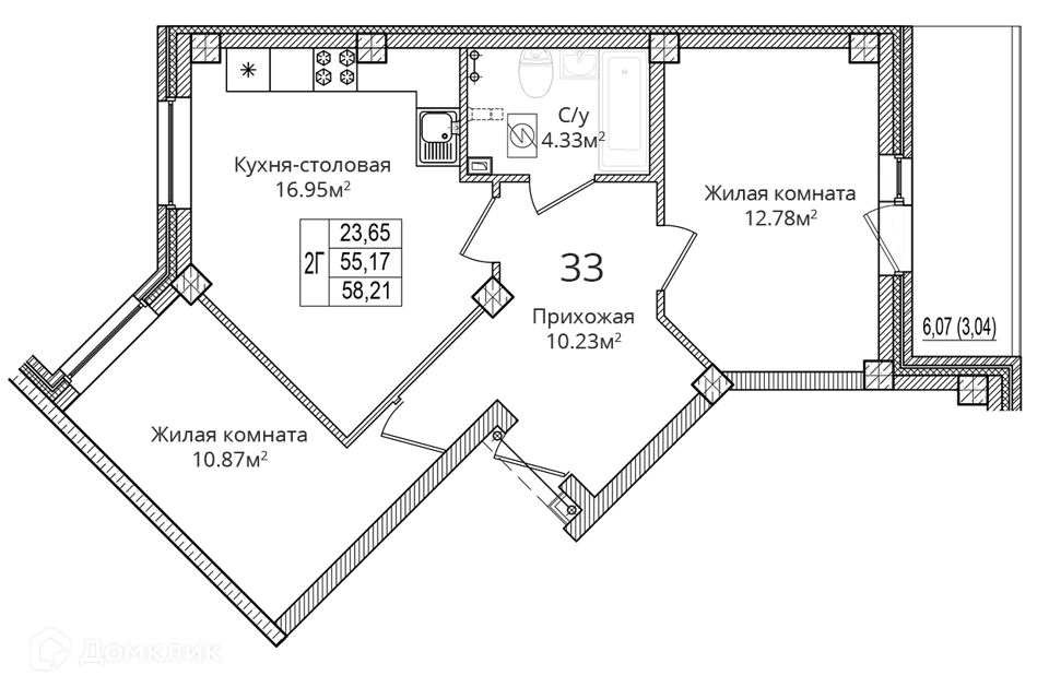 квартира р-н Псковский д Борисовичи ул Завеличенская 26 фото 1