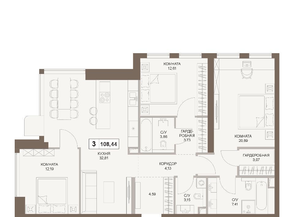 квартира г Москва метро Площадь Гагарина 5-й Донской проезд, вл 21к 6 фото 1