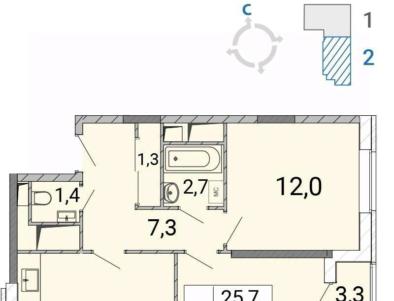 квартира г Балашиха мкр Железнодорожный пр-кт Героев 12 Некрасовка фото 1