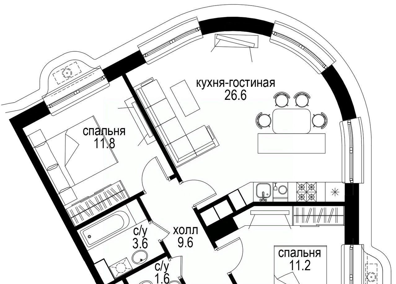 квартира г Москва метро Сокольники проезд Проектируемый 727-й фото 1